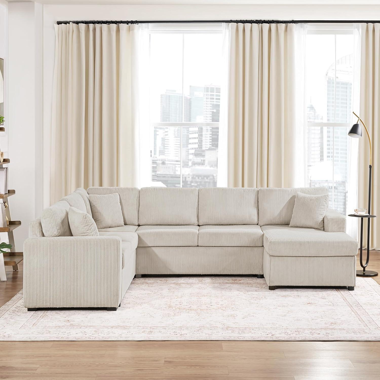 Discovering Comfort and Style: Our Take on the ball & Cast U-Shaped Sofa
