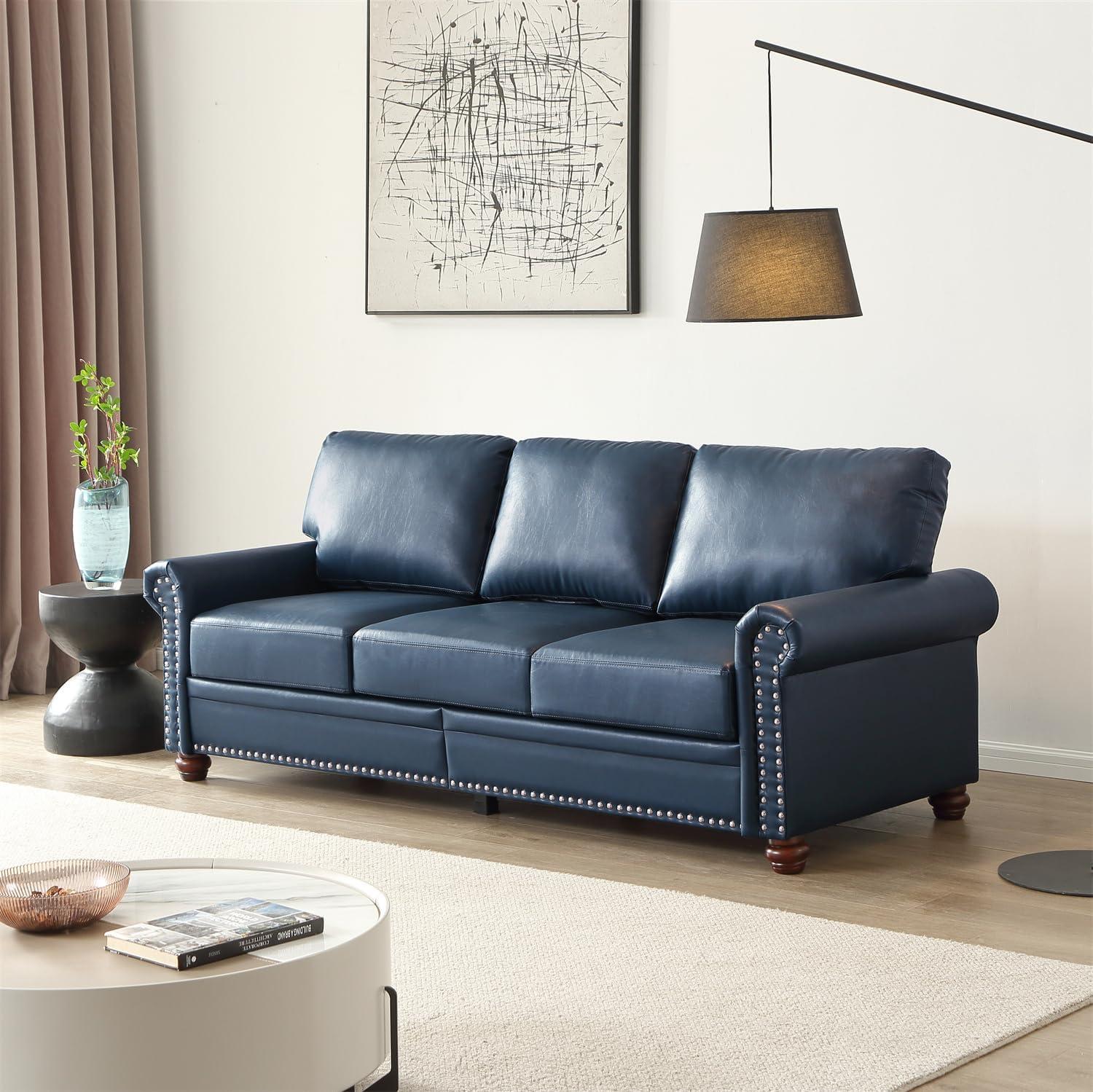 Harper & Bright navy ⁢Blue Sofa: Stylish Comfort Meets Smart Storage