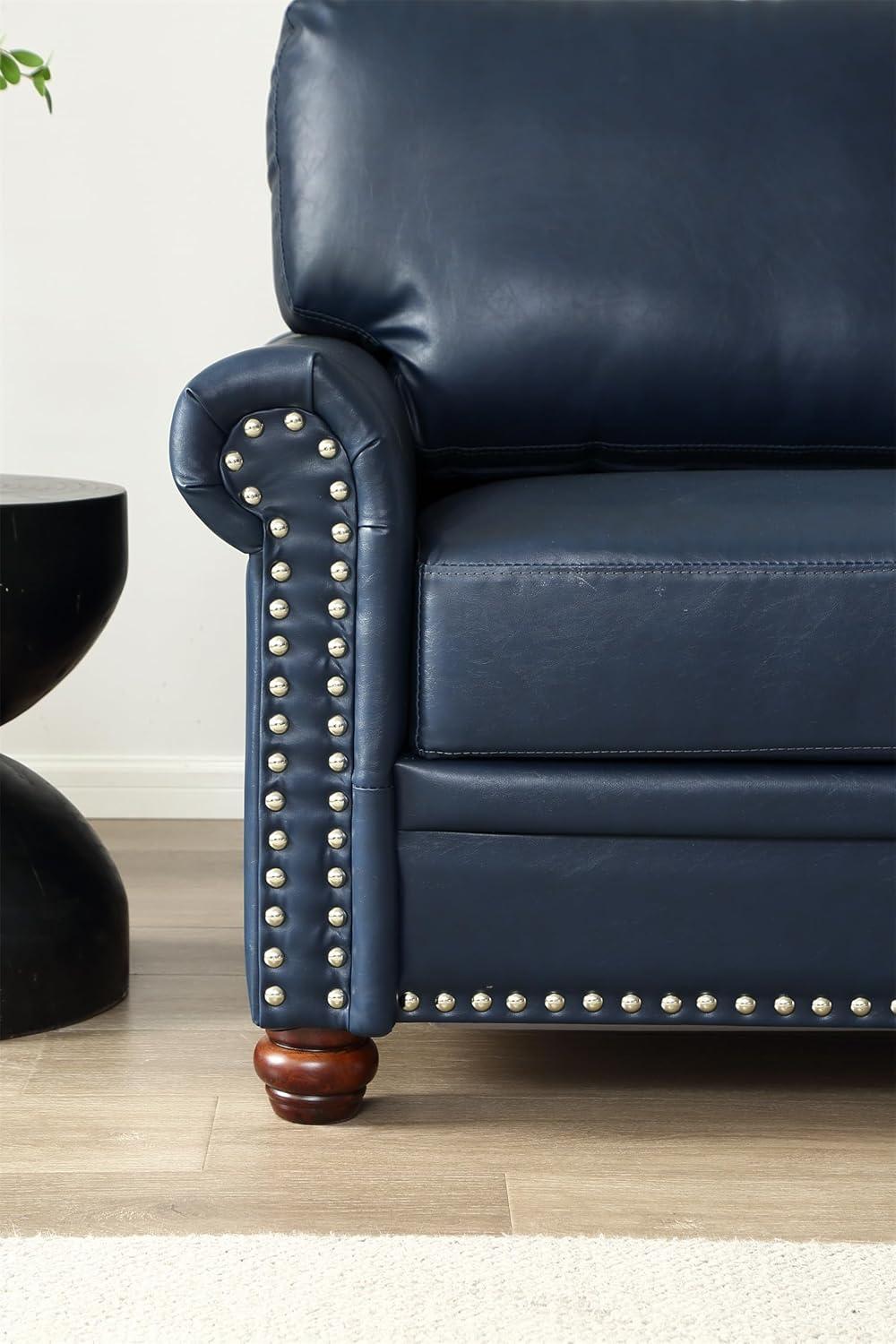 Harper & Bright Navy Blue Sofa: Stylish Comfort Meets smart Storage
