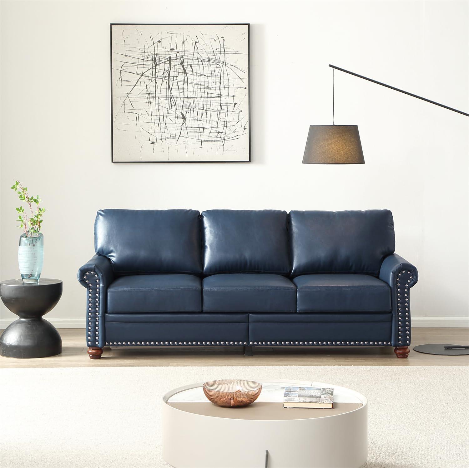 Harper & Bright Navy Blue Sofa: Stylish ‌Comfort Meets Smart Storage