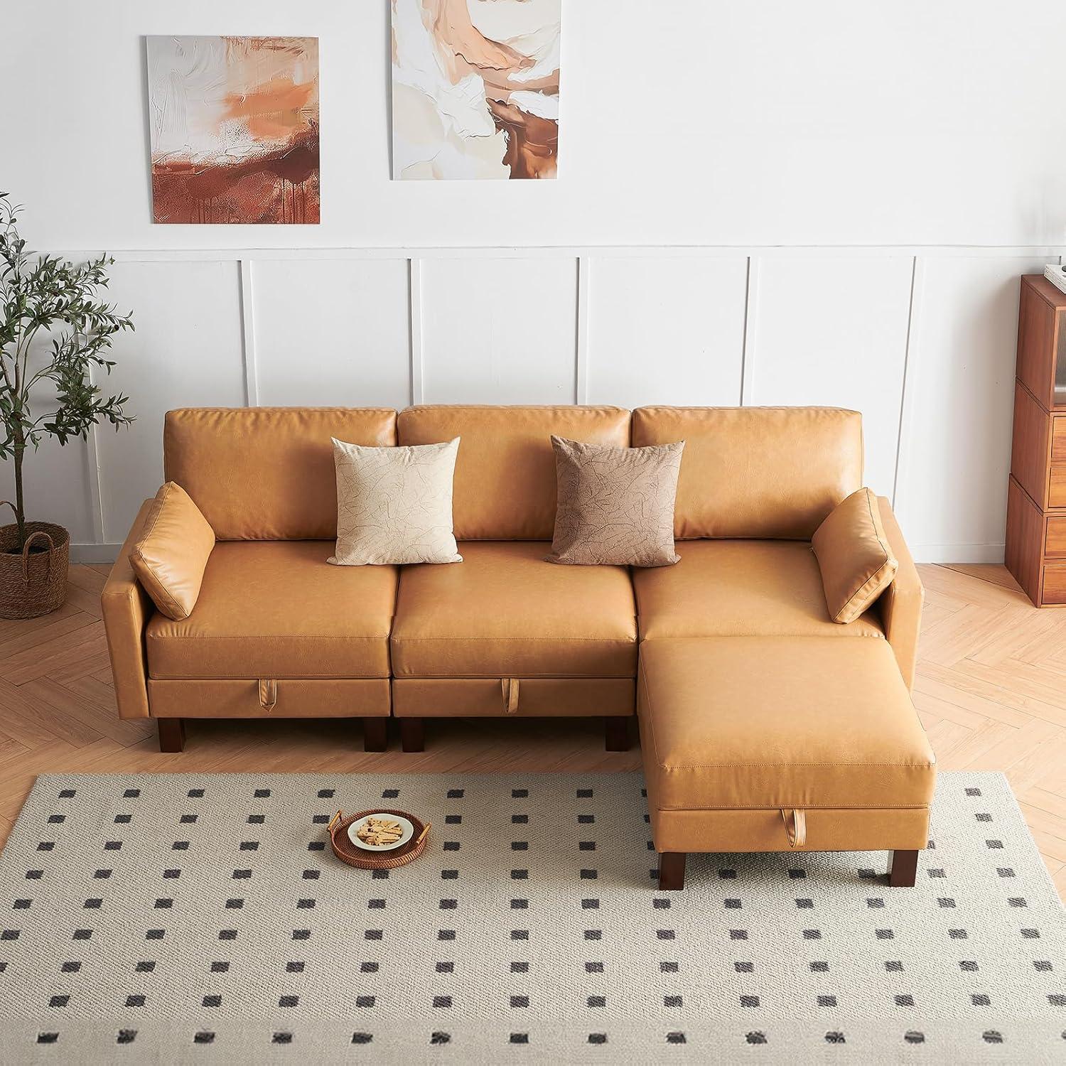 L ⁢Shape Modular Sofa 98'' 4-Seater ‌- how it fits your space