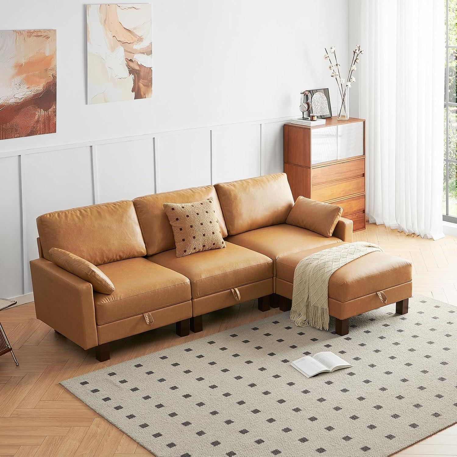 L Shape Modular Sofa 98'' 4-Seater - ​how it fits your space