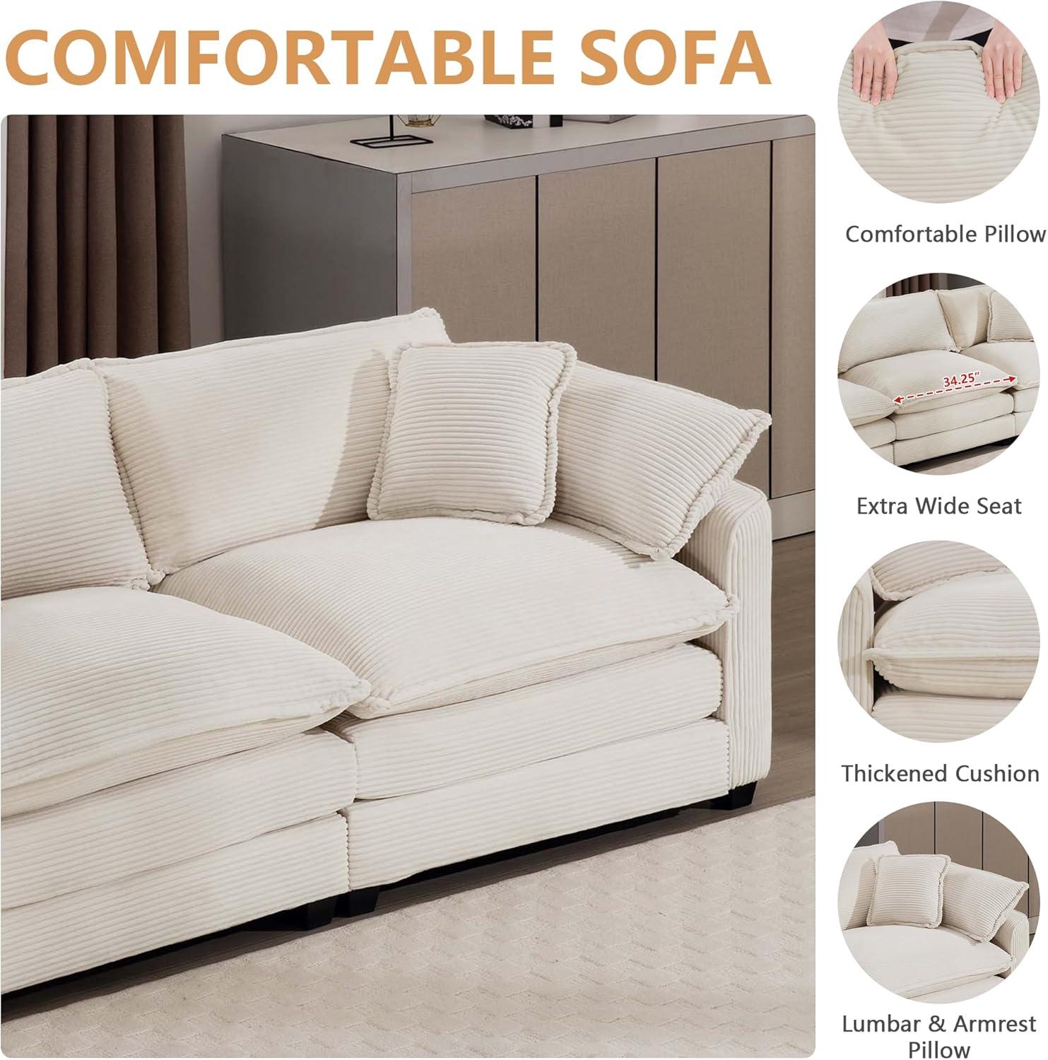 Mikibama Modular sectional Sofa, 114.5 — how you'll ⁢use​ it