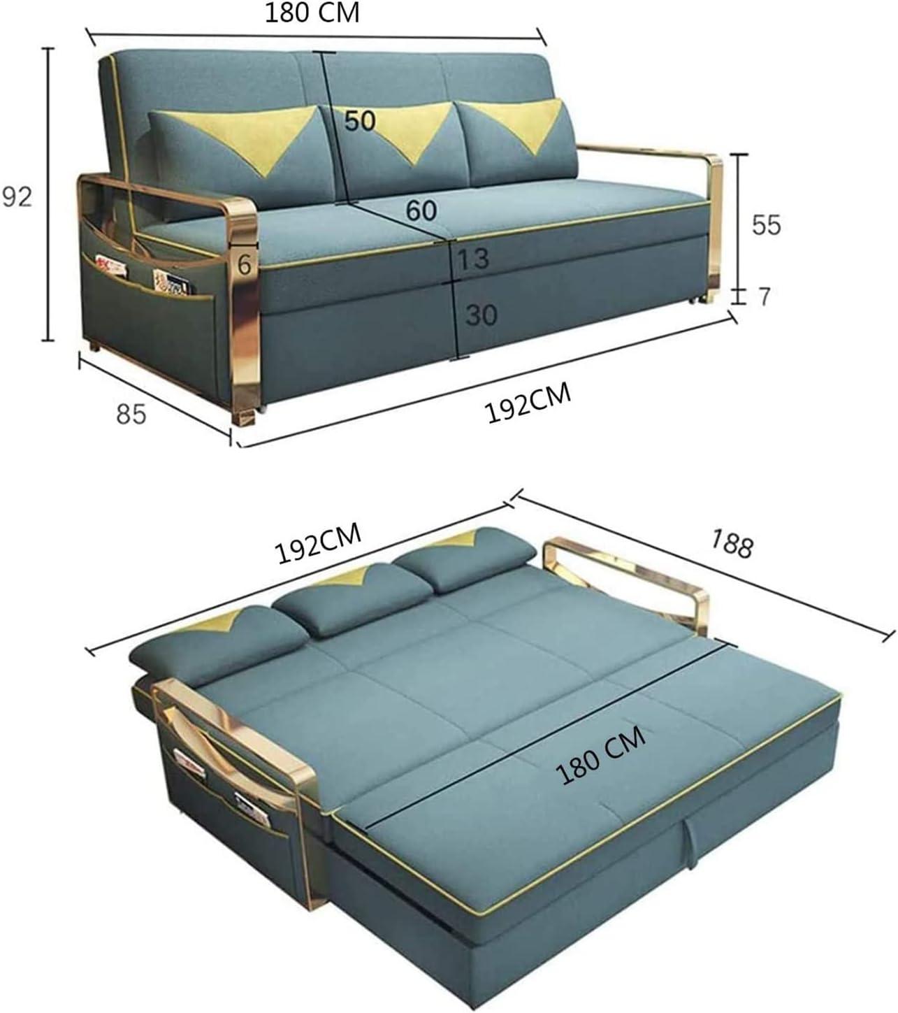 modern Foldable Sofa Bed with USB & Smart Storage Features