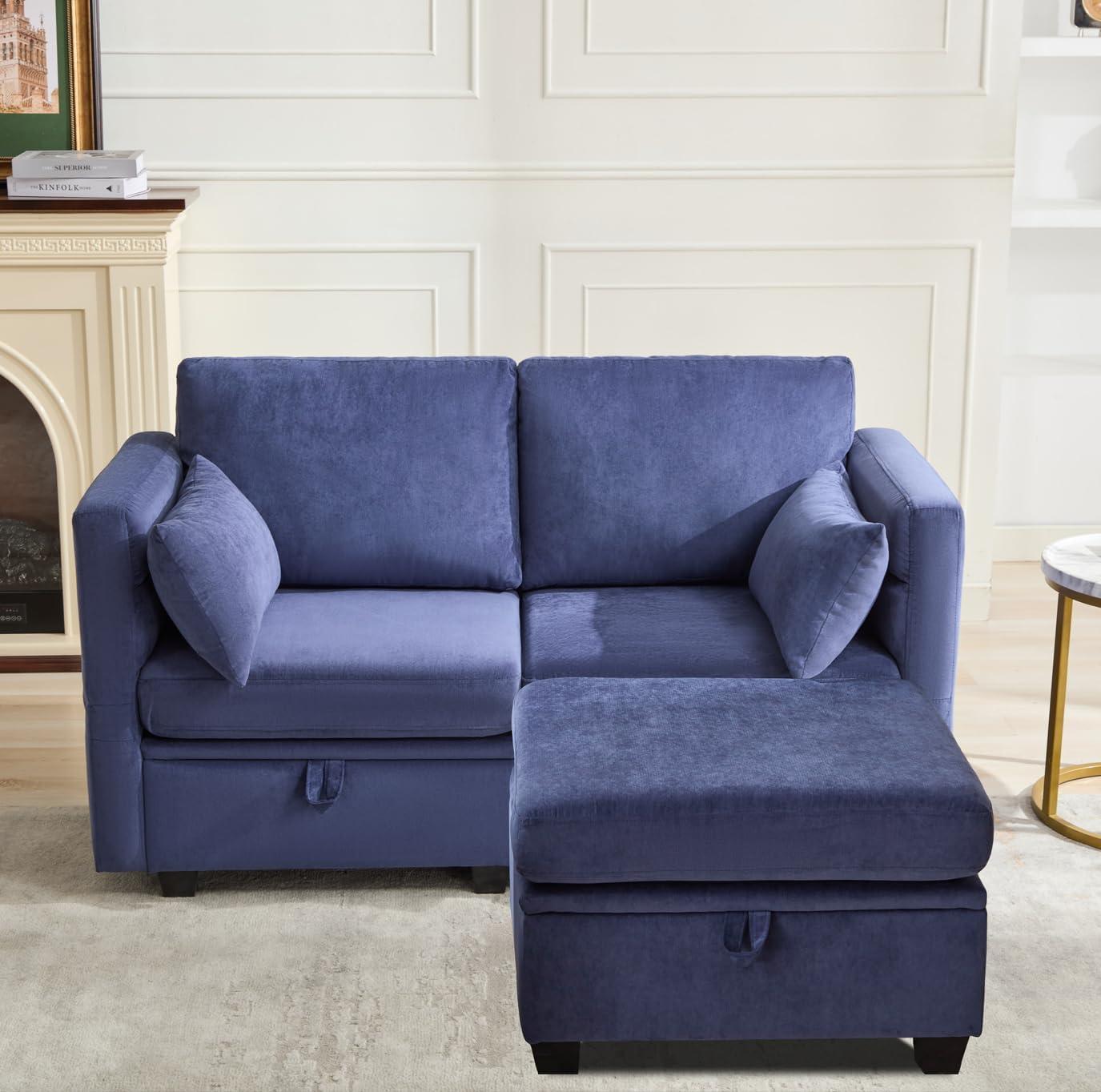 Modular Loveseat with Storage & Recliners Perfect for Small Spaces