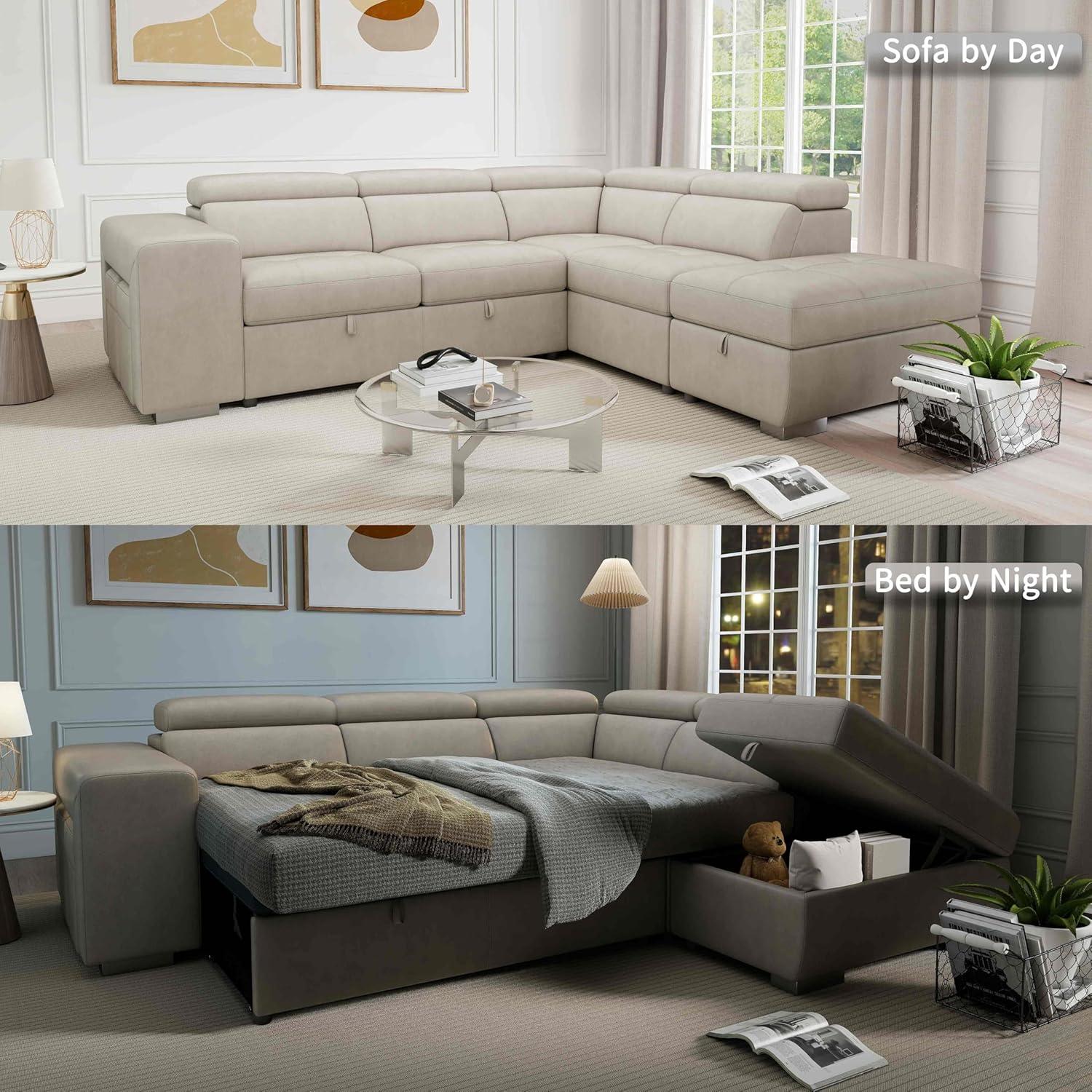 THSUPER 104'' L-shaped Sectional: How it fits​ your space