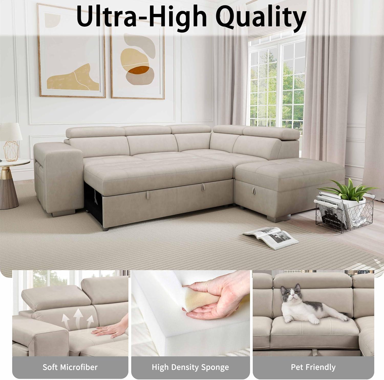 THSUPER 104'' L-shaped Sectional: How‍ it⁣ fits‌ your space
